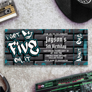 I 得 Five on it - 5誕生日チケット 招待状
