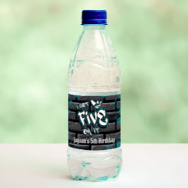 I 得 Five on it - Boy 5誕生日 ペットボトルラベル