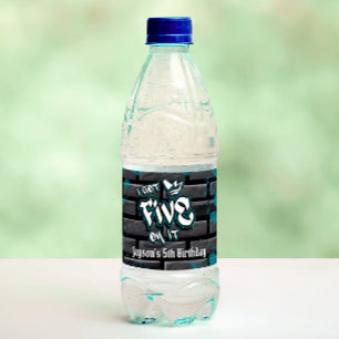 I 得 Five on it - Boy 5誕生日 ペットボトルラベル