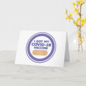 I 得 My Covid-19ワクチン カード (黄色い花)