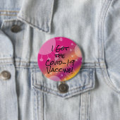 I 得 the Covid-19 Vaccineカラフル Gradient（I Covid-19ワク 缶バッジ (インサイチュ)