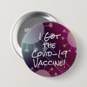 I 得 the Covid-19 Vaccine Passionfruit (Covid-19ワクチ 缶バッジ (正面&裏面)