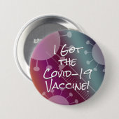 I 得 the Covid-19 Vaccine Passionfruit (Covid-19ワクチ 缶バッジ (正面&裏面)