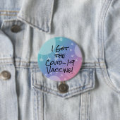 I 得 the Covid-19 Vaccine Pink Gradient(I:Covid-19ワ 缶バッジ (インサイチュ)