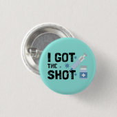 "I 得 The Shot" -ストップウイルス 缶バッジ (正面&裏面)