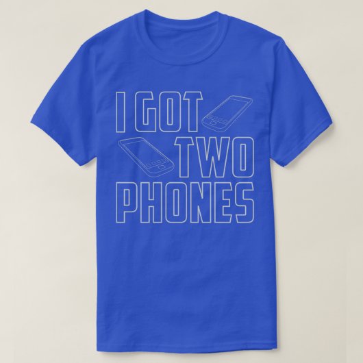 I 得 Two Phones Tシャツ (デザイン正面)