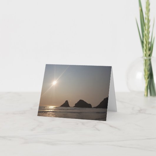 "I 恋しく思 You"カード – オレゴン・コースト サンキューカード (正面)