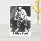 I 恋しく思 You - Greeting Card カード (黄色い花)