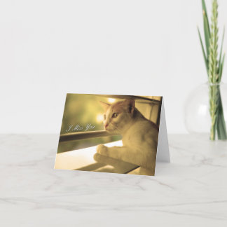 I 恋しく思 You  Note Card カード