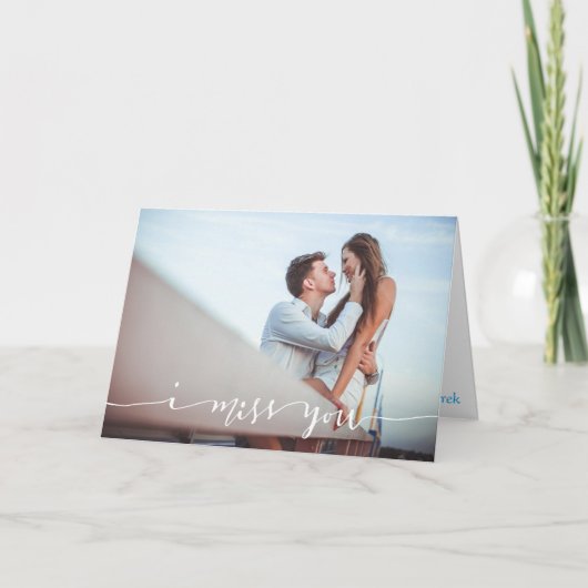I 恋しく思 You Photocardパーソナライズされた カード (正面)