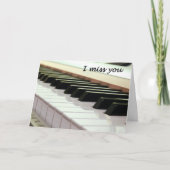 I 恋しく思 You Piano Keyboard Card(I You Pianoのキーボードカー カード (正面)