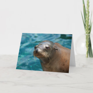 I 恋しく思 You - Seal Greeting Card カード