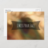 I 恋しく思 Your 顔I Your ぼやけ Your User Photo ポストカード (正面/裏面)