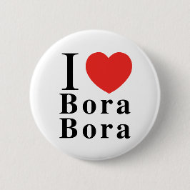 I [愛] Bora Boraボタン 缶バッジ