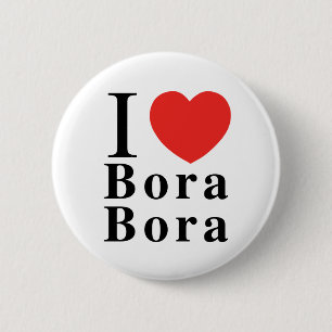 I [愛] Bora Boraボタン 缶バッジ