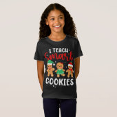 I 教え頭が切れるCookie Gingerbreadクリスマスパジャマ Tシャツ (正面フル)