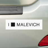 I [正方形] MALEVICH バンパーステッカー (車上)