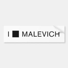 I [正方形] MALEVICH バンパーステッカー