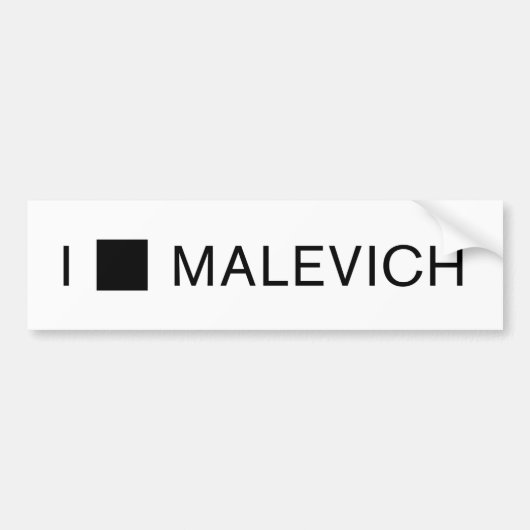 I [正方形] MALEVICH バンパーステッカー (正面)