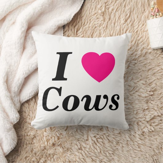 I <牛<3 クッション (ブランケット)