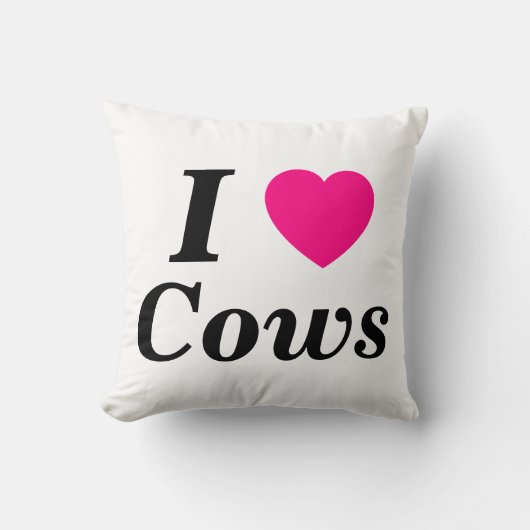 I <牛<3 クッション (正面)
