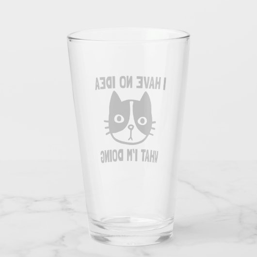 I.猫をアイディアしていなおもしろいい タンブラーグラス (裏面)