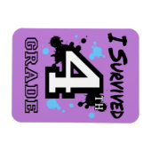 I 生き延び4級フレックス マグネット (横)