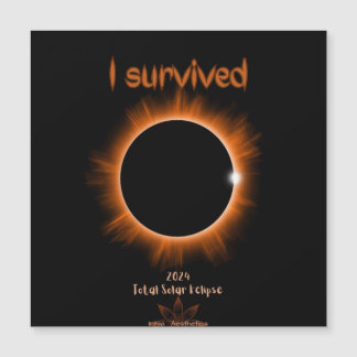 I 生き延び 2024太陽の Eclipse磁気カード