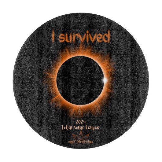I 生き延び 2024太陽の Eclipse Cutting Board カッティングボード (正面)