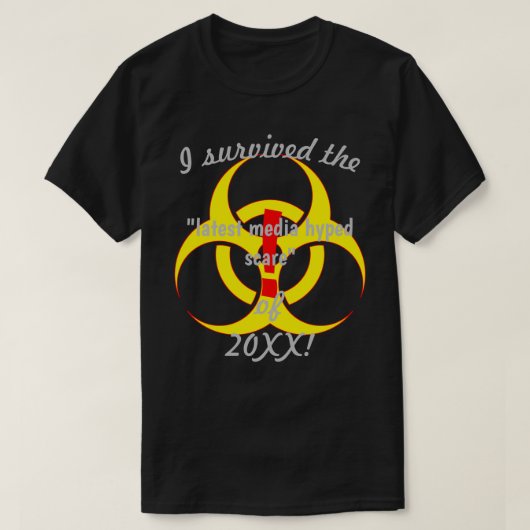 I 生き延び The Latest Media Schare生物学的災害［有害物質］DK Tシャツ (デザイン正面)