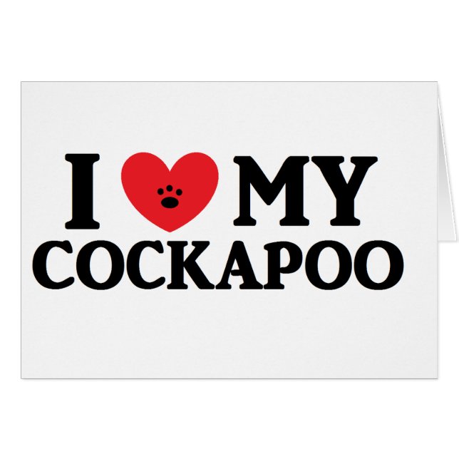 I ♥私のCockapoo (正面横)