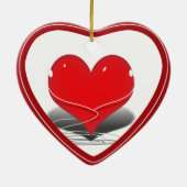 I (聞赤いハート) セラミックオーナメント (裏面)