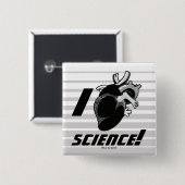 I (解剖ハート)科学 缶バッジ (正面&裏面)