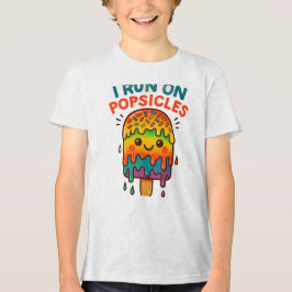 I 走on Popsicles - カラフル Summer T-Shirt for K トライブレンドＴシャツ