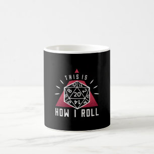 I 転が - D20が20を表示する方法 コーヒーマグカップ