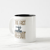 I.高速・裸足ヴィンテージ裁縫機 ツートーンマグカップ (正面左)