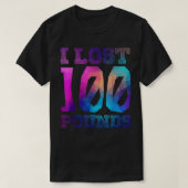 I 100ポ失ったンド – 誇りを持った発ダイエット表 Tシャツ (デザイン正面)