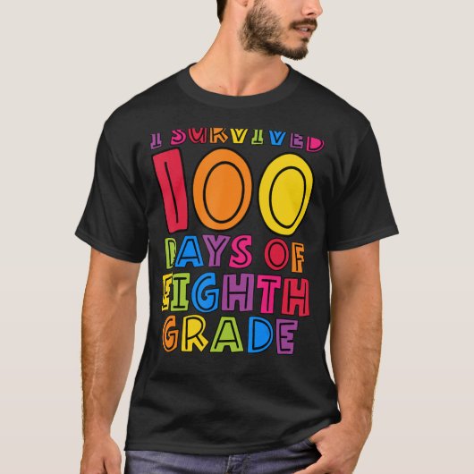 I 100生き延び日の8年生の先生Kids S Tシャツ (正面)