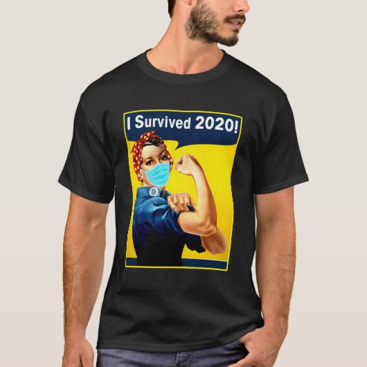 I 2020 生き延び 2020 2020遺族Rosie Riv Tシャツ (正面)