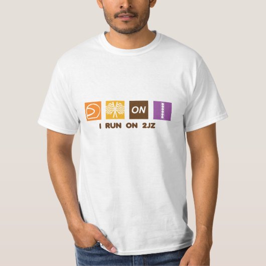 I 2JZで走られて Tシャツ (正面)