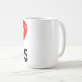 I <3おたくのマグ コーヒーマグカップ (正面右)