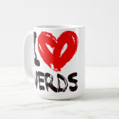 I <3おたくのマグ コーヒーマグカップ (正面左)