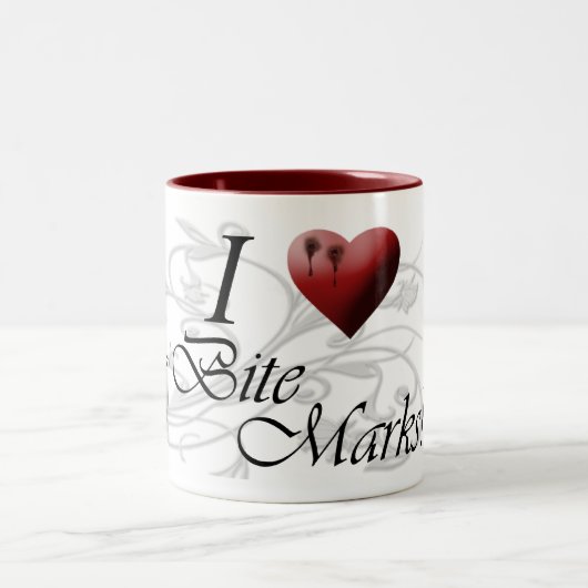 I <3かみ傷の印 ツートーンマグカップ (中央)