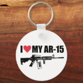 I <3わたしのAR-15 キーホルダー (正面)