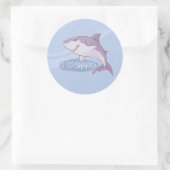 I <3サメ：白素晴らしい ラウンドシール (バッグ)