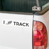 I <3トラック バンパーステッカー (トラック上)