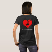 I <3ポールレディースジャケット Tシャツ (裏面フル)