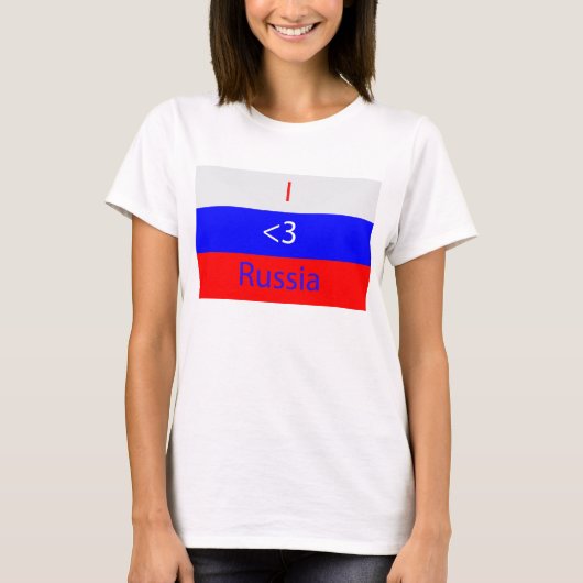 I <3ロシア Tシャツ (正面)