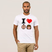 I <3余分生命TV Tシャツ (正面フル)