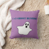 "I <3幽霊狩り"装飾用クッション クッション (ブランケット)